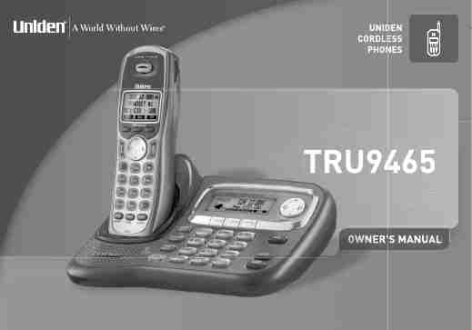 Uniden Cordless Telephone TRU9465-page_pdf